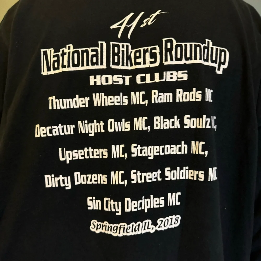 The National Biker Roundup 41st anniversary t shirt motorcycle rally - Picture 5 of 5